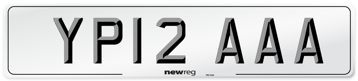 YP12 AAA Number Plate from New Reg